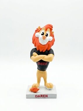 DARE Daren Lion Mascot Bobblehead Treadway Graphics Vintage Collectible Figure